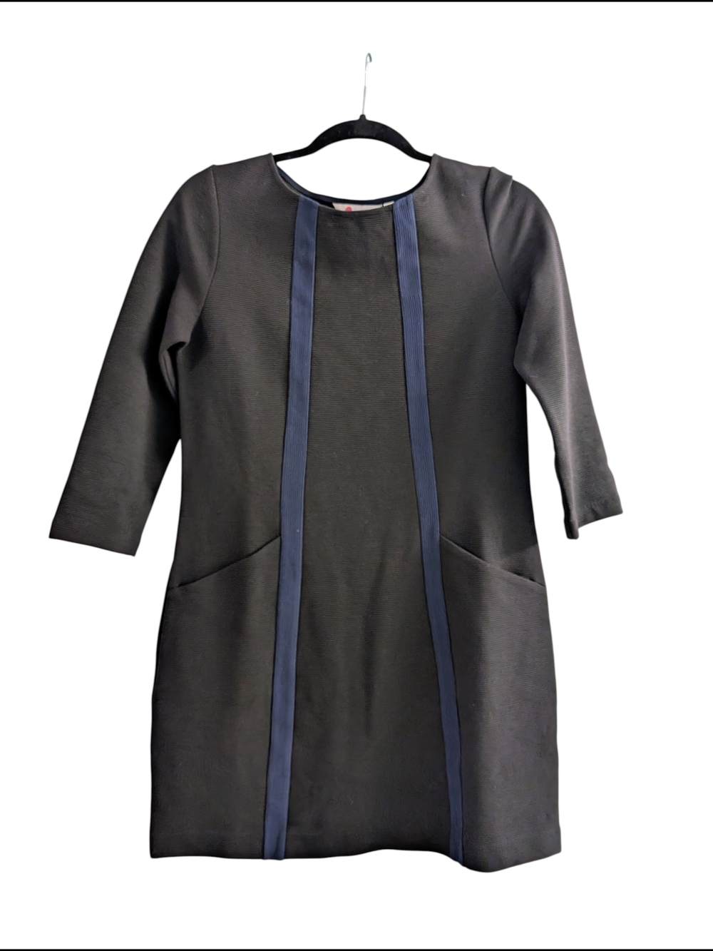 BODEN Anita Ottoman Tunic, Black / Blue, Pockets, Size 10 - Picture 5 of 12